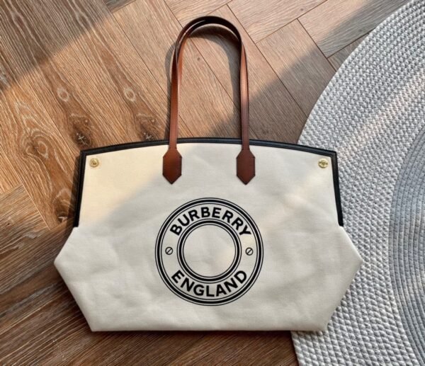 BUR701 B's new equestrian-inspired cotton canvas large bag 1:1 Super Clone
