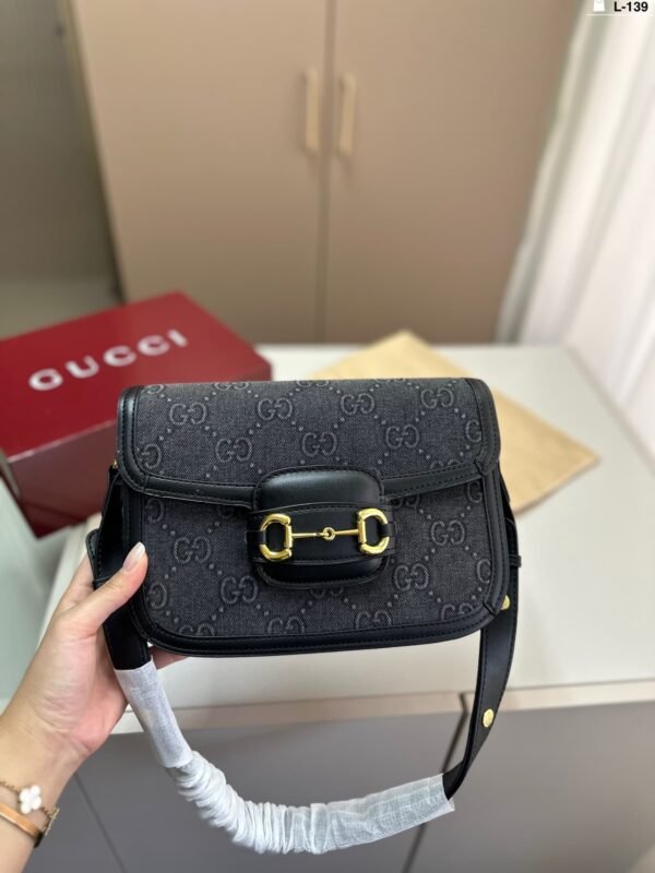 GUQ994 New double G horsebit bag 1:1 Super Clone - Image 3