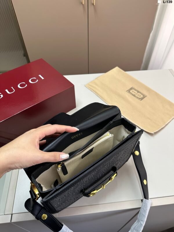 GUQ994 New double G horsebit bag 1:1 Super Clone - Image 4